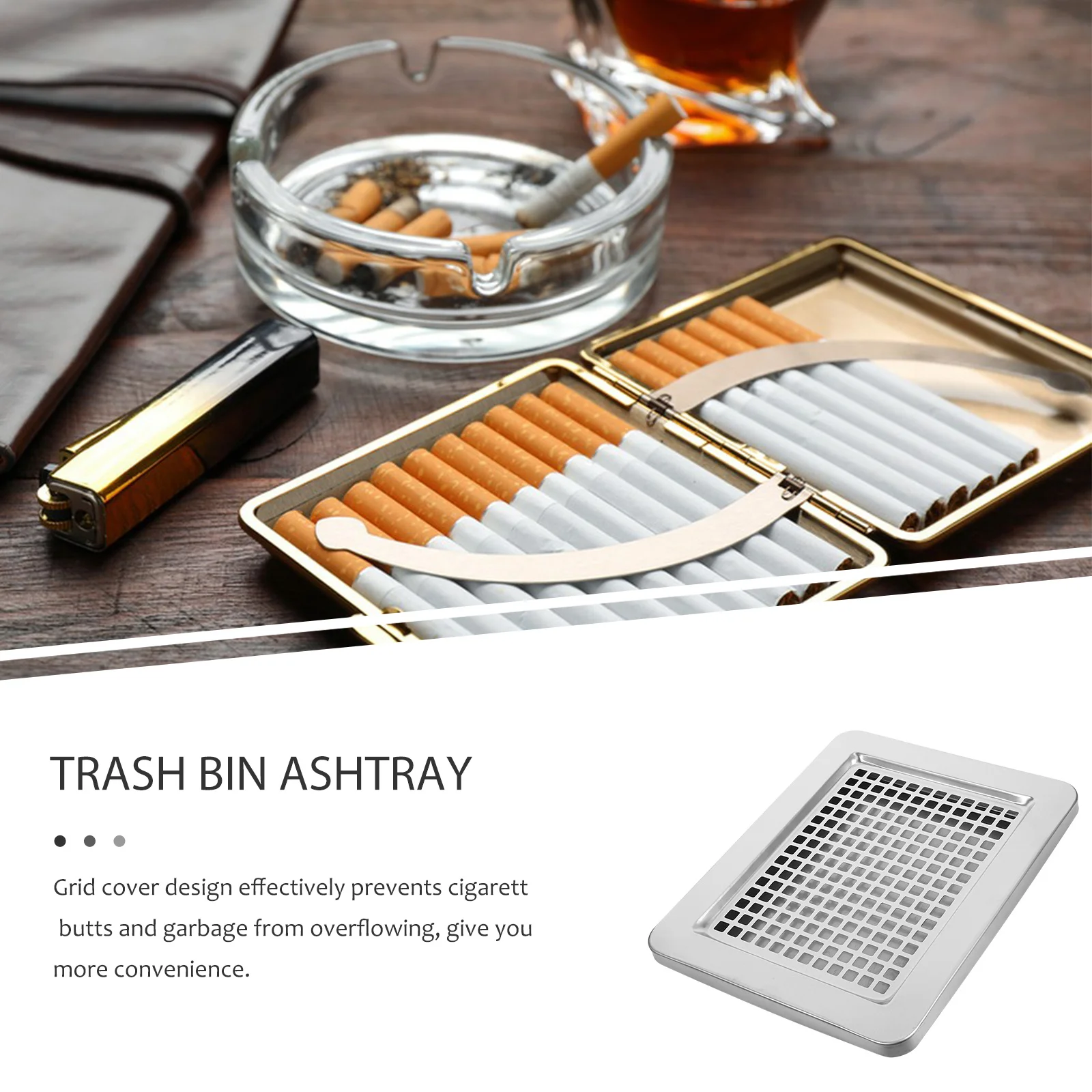 1Set Trash Can Tray Grid Lid Smoking Garbage Can Smoke Extinguishing Ashtray Lid Office Hotel Use Elegant Design
1Set Trash Can Tray Grid Lid Smoking Garbage Can Smoke Extinguishing Ashtray Lid Office Hotel Use Elegant Design