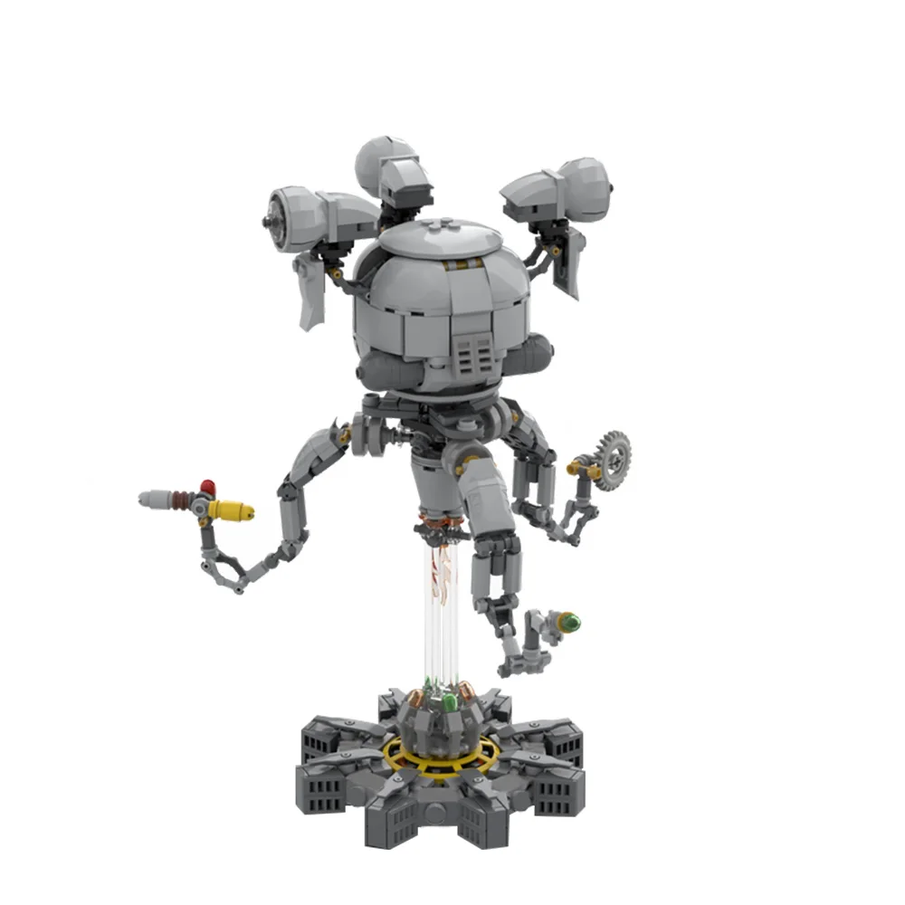MOC Movie Mister Handy Robot Building Blocks Model X-01 Power Armor Bricks Nuclear Blast Diorama Assembled Toy Children Gift
MOC Movie Mister Handy Robot Building Blocks Model X-01 Power Armor Bricks Nuclear Blast Diorama Assembled Toy Children Gift