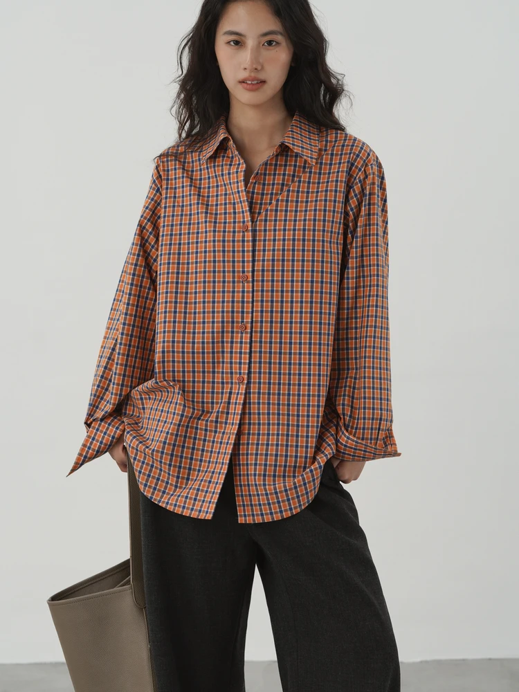 EIGHTHMONTH Свободная женская рубашка с длинным рукавом, воротником, из хлопка, в винтажном стиле, осенняя новинка
EIGHTHMONTH Свободная женская рубашка с длинным рукавом, воротником, из хлопка, в винтажном стиле, осенняя новинка