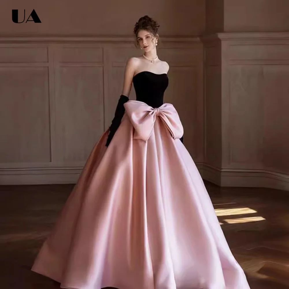 ULBYANRY Customized A-line Patchwork Evening Dresses for Women Vintage Strapless Maxi Prom Dress Elegant Oversize Bow Ball Gown
ULBYANRY Customized A-line Patchwork Evening Dresses for Women Vintage Strapless Maxi Prom Dress Elegant Oversize Bow Ball Gown