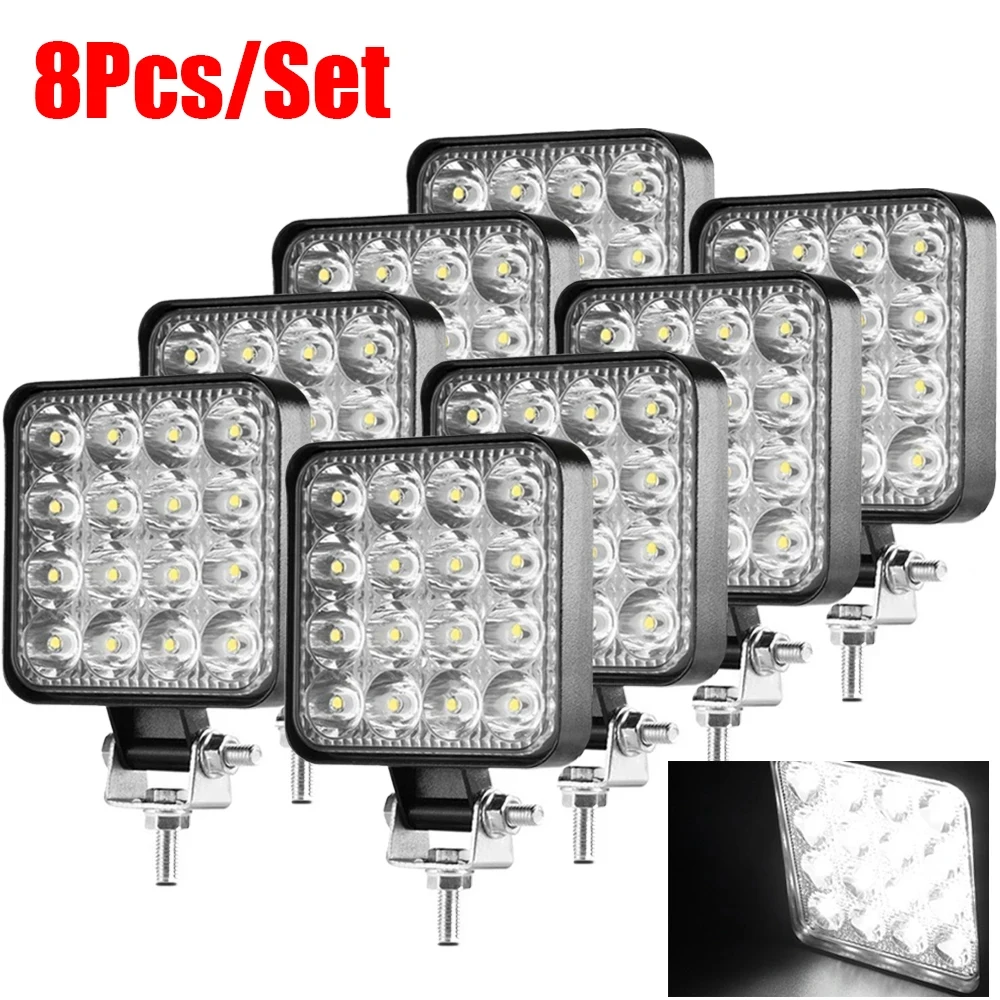 8/6/4/2Pcs Mini Led Work Light Square Spotlight 48W Car Headlight For Truck Offroad Fog Lamp 12/24V Night Drive Working Lights
8/6/4/2Pcs Mini Led Work Light Square Spotlight 48W Car Headlight For Truck Offroad Fog Lamp 12/24V Night Drive Working Lights