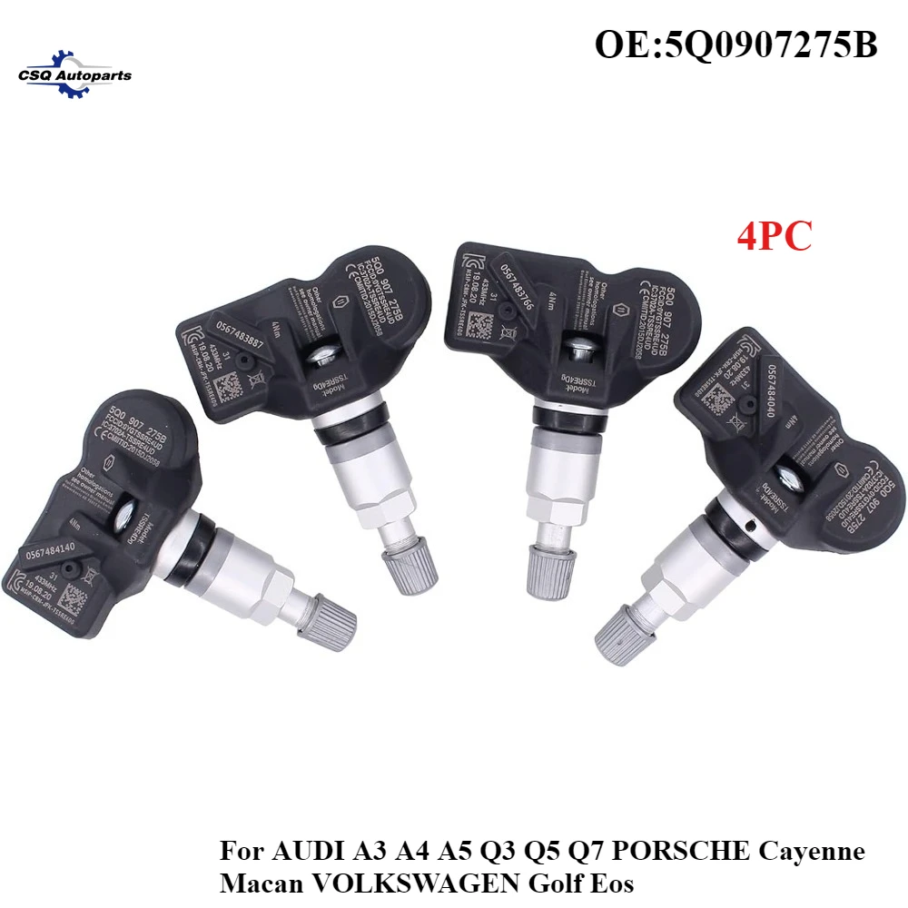 5Q0907275B 4PC Tire Pressure TPMS Sensor Monitoring System For AUDI A3 A4 A5 Q3 Q5 Q7 PORSCHE Cayenne Macan VOLKSWAGEN Golf Eos
5Q0907275B 4PC Tire Pressure TPMS Sensor Monitoring System For AUDI A3 A4 A5 Q3 Q5 Q7 PORSCHE Cayenne Macan VOLKSWAGEN Golf Eos