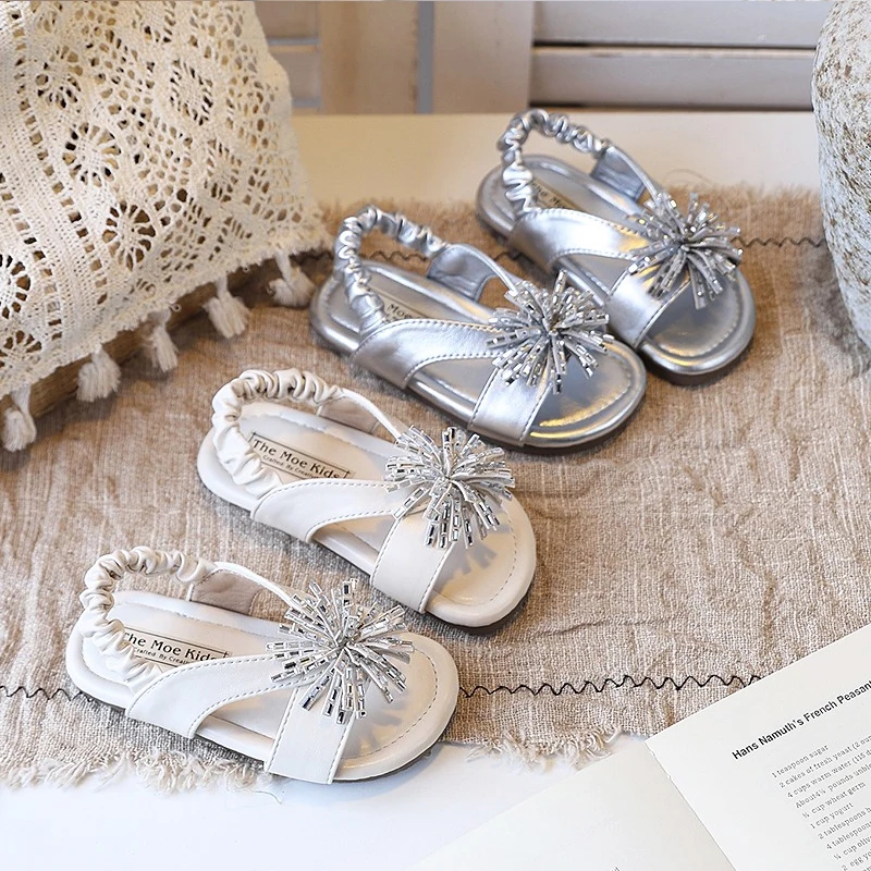 2026 Slip-on Elastic Band Casual Sandals Kid Girls Bling Rhinestone Flower Design Slingback Shoes Baby Child Summer Flat Shoes
2026 Slip-on Elastic Band Casual Sandals Kid Girls Bling Rhinestone Flower Design Slingback Shoes Baby Child Summer Flat Shoes