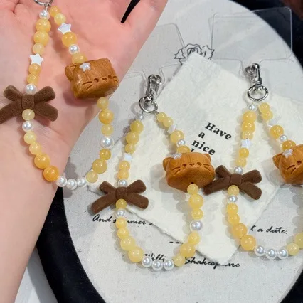 Original DIY Ins style cute hand carved wooden bear sweet velvet bow mobile strap delicate handmade beads bag pendant keychain
Original DIY Ins style cute hand carved wooden bear sweet velvet bow mobile strap delicate handmade beads bag pendant keychain