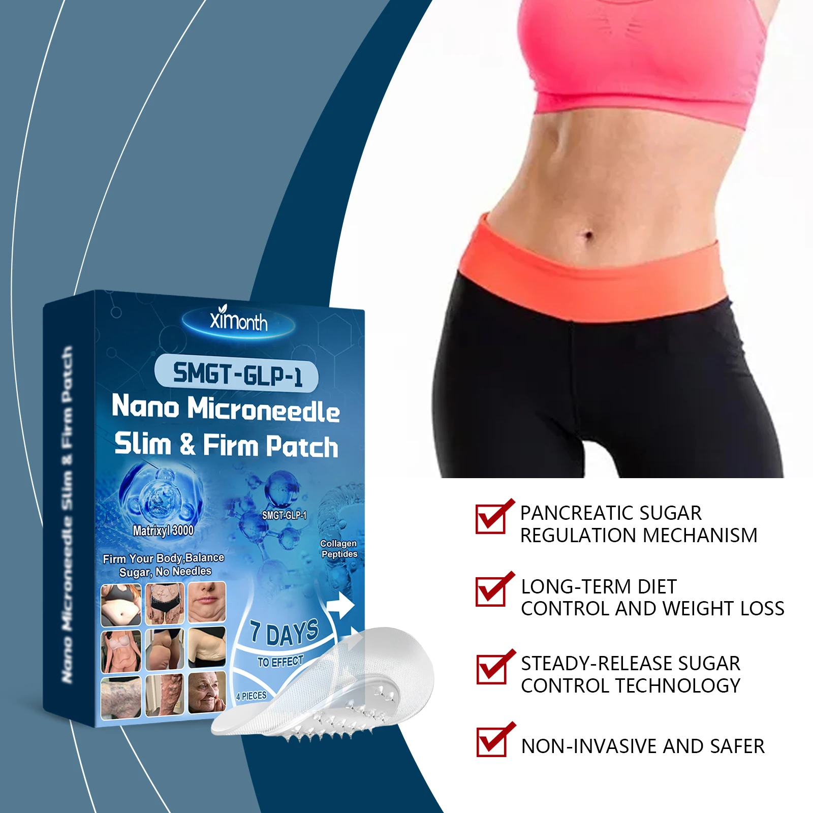 Ximonth 4 Pcs Nano Slim Firm Patch Effective Body Slimming Natural Ingredients Mild Firming Skin Body Shaping Care Unisex Beauty
Ximonth 4 Pcs Nano Slim Firm Patch Effective Body Slimming Natural Ingredients Mild Firming Skin Body Shaping Care Unisex Beauty