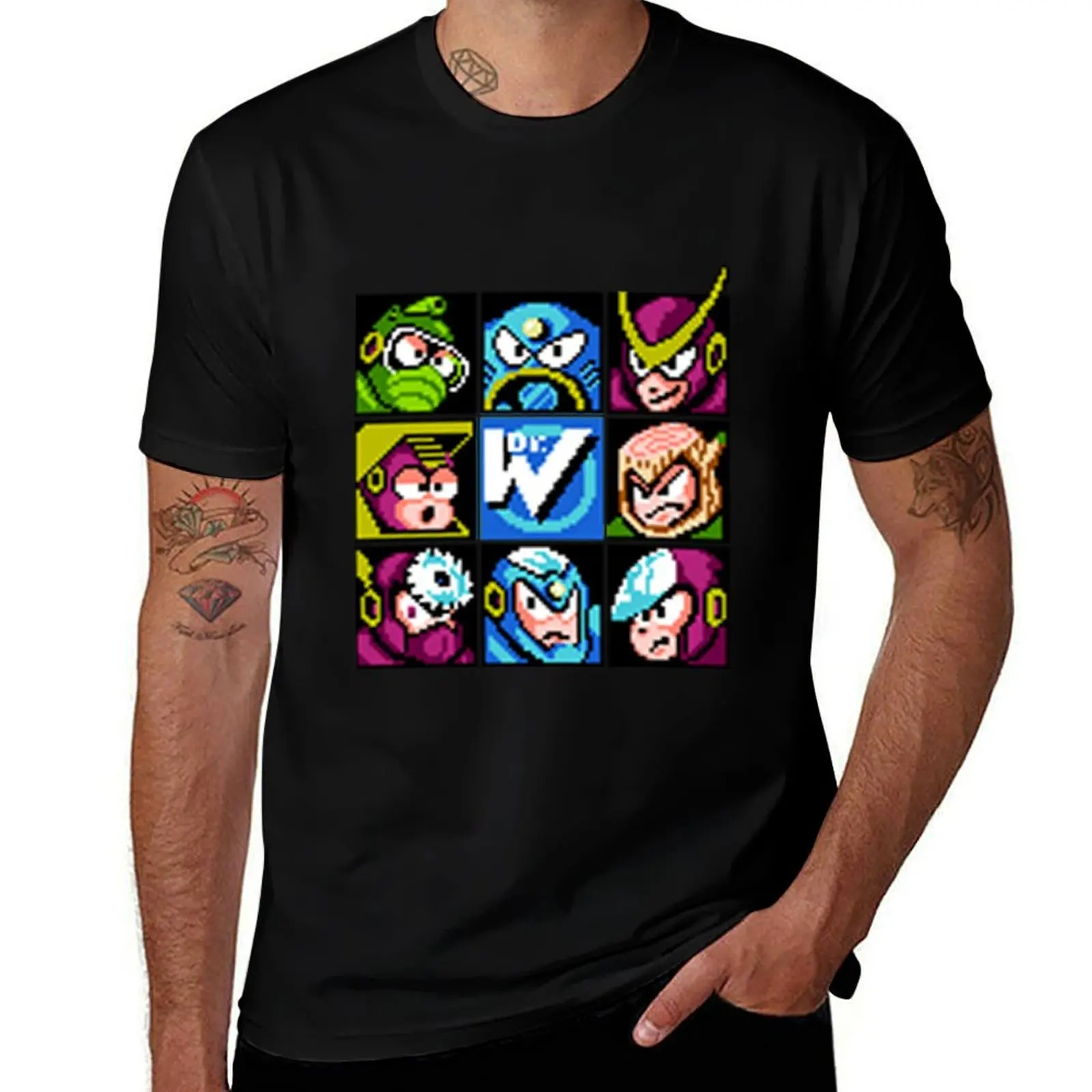 Robot Masters Mega man 2 t-shirt T-Shirt summer clothes essential t shirt for a boy shirts graphic men workout shirt
Robot Masters Mega man 2 t-shirt T-Shirt summer clothes essential t shirt for a boy shirts graphic men workout shirt