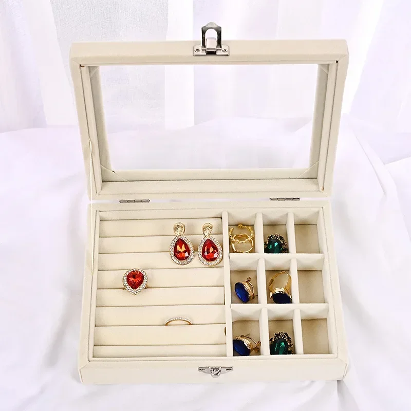 Jewelry Organizer Trays Adjustable Velvet Jewelry Box Tray Earring Organizer Necklace Storage Ring Bracelet Display Case
Jewelry Organizer Trays Adjustable Velvet Jewelry Box Tray Earring Organizer Necklace Storage Ring Bracelet Display Case