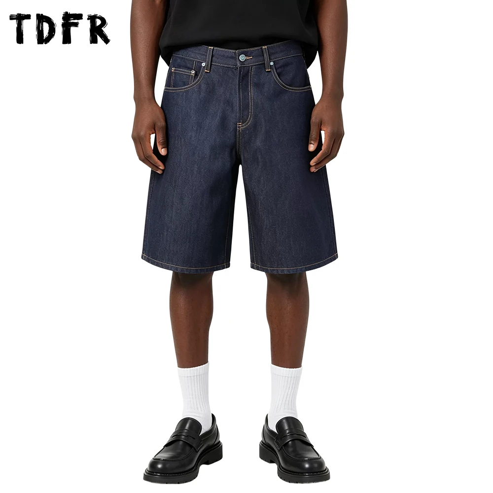 Basic Denim Shorts Mens Summer Retro Casual Simple Pocket Baggy Wide Leg Knee-length Short Jeans Man
Basic Denim Shorts Mens Summer Retro Casual Simple Pocket Baggy Wide Leg Knee-length Short Jeans Man