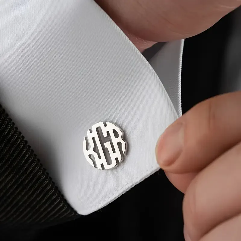 1 Pair Custom Round Monogram Letter Cufflinks For Men Personalized Stainless Steel Logo Cufflinks Letters Men's Weddings Jewelry
1 Pair Custom Round Monogram Letter Cufflinks For Men Personalized Stainless Steel Logo Cufflinks Letters Men's Weddings Jewelry