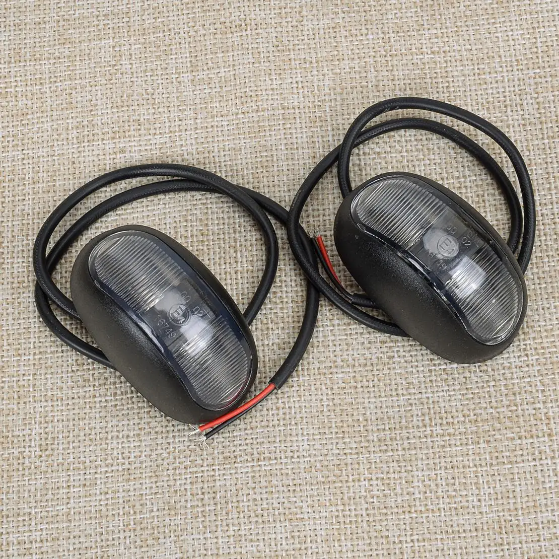 Car LED Clearance Light Side Marker Lamp Amber Red 12V-24V for Trailer Truck Caravan Universal 2Pcs
Car LED Clearance Light Side Marker Lamp Amber Red 12V-24V for Trailer Truck Caravan Universal 2Pcs