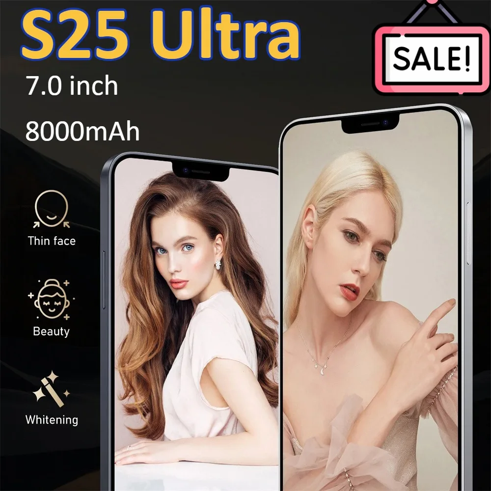 HOT NEW S25 Ultra 7.0HD Global Edition Original Smart 5G Dual Card 8000mAh Battery Android 15 Cheap Facial Recognition Function
HOT NEW S25 Ultra 7.0HD Global Edition Original Smart 5G Dual Card 8000mAh Battery Android 15 Cheap Facial Recognition Function