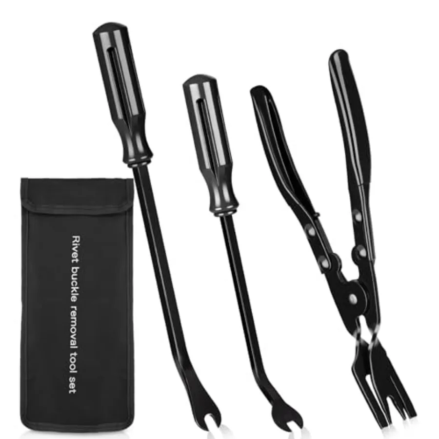 3 PCS Clip Removal Tool, Clip Pliers Fastener Remover, Car Trim Rivet Removal Pry Tool for Automotive Door Panel, Upholstery, D
3 PCS Clip Removal Tool, Clip Pliers Fastener Remover, Car Trim Rivet Removal Pry Tool for Automotive Door Panel, Upholstery, D