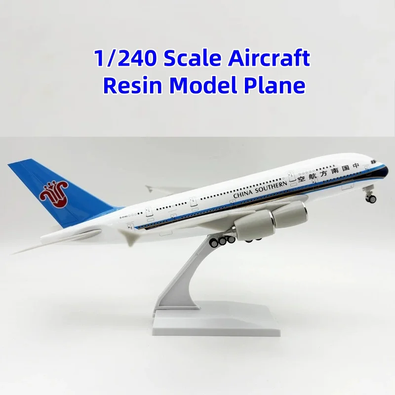 Scale 1:240 Resin Airplane 30cm China Southern Airline A380 Diecast Aircraft Model With Stand Base Aviation Simulation Toy Boys
Scale 1:240 Resin Airplane 30cm China Southern Airline A380 Diecast Aircraft Model With Stand Base Aviation Simulation Toy Boys