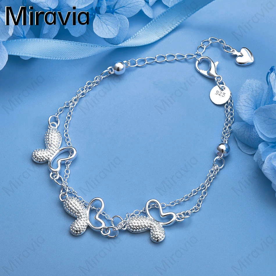 Miravia 925 Sterling Silver Triple Butterfly Bracelet Charm Fashion Wedding Jewelry
Miravia 925 Sterling Silver Triple Butterfly Bracelet Charm Fashion Wedding Jewelry
