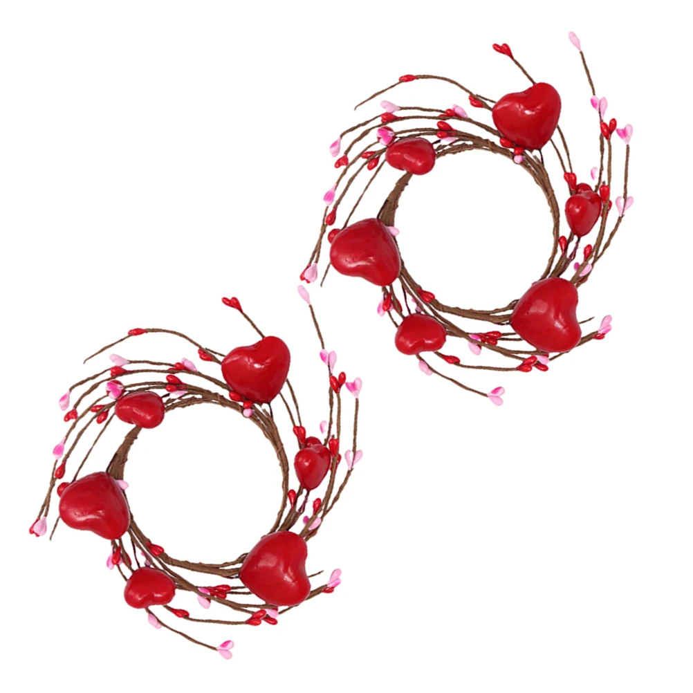 2pcs Rings Red Berry Wreath For Valentine'S Day Mother'S Day Christmas Holiday Holder Home Table Decor Party
2pcs Rings Red Berry Wreath For Valentine'S Day Mother'S Day Christmas Holiday Holder Home Table Decor Party