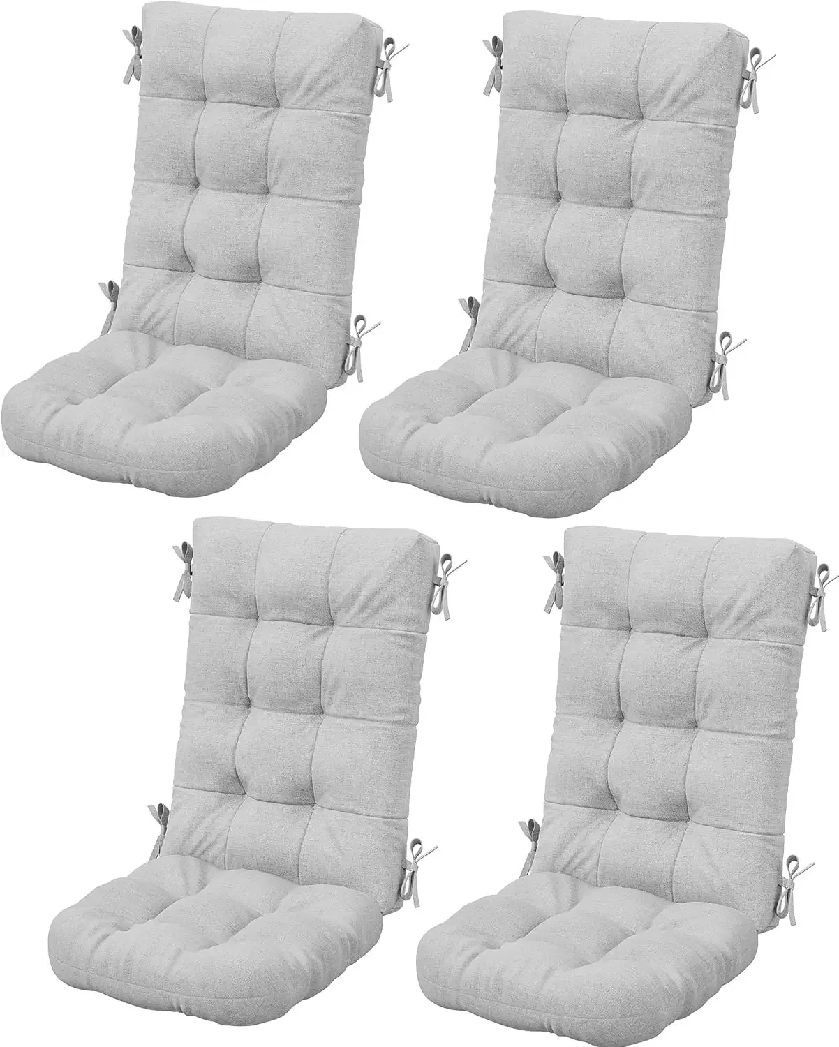 HDPE Outdoor Rocking Chair Cushion Set of 4, Memory Foam Cushion Gray
HDPE Outdoor Rocking Chair Cushion Set of 4, Memory Foam Cushion Gray