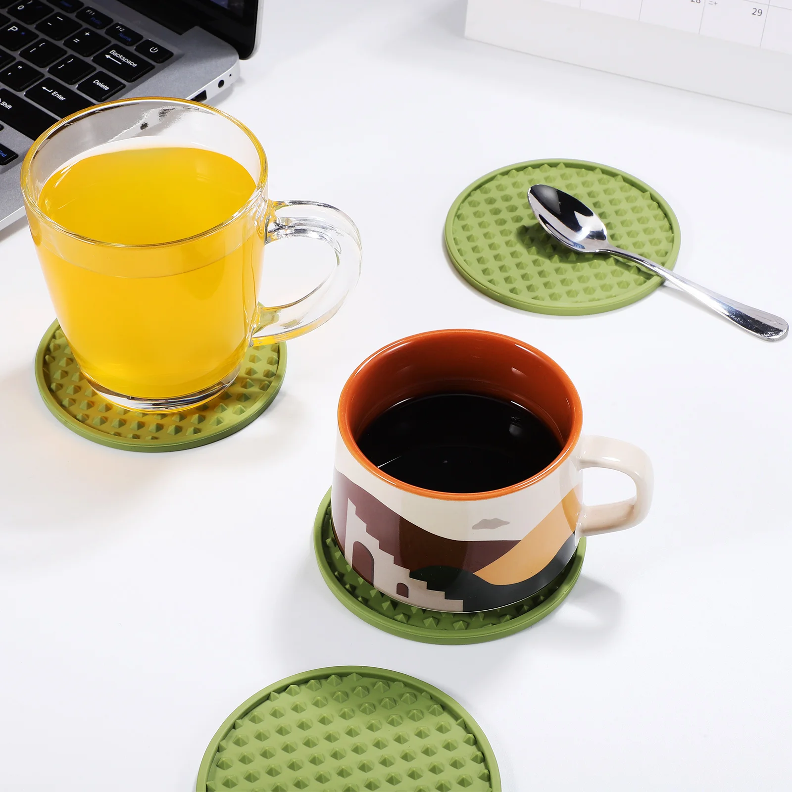 4 Pcs Cup Coasters Non Car Cup Coaster Slip Silicone Green Set For Drink Holders Automotive Accessories Car Interior
4 Pcs Cup Coasters Non Car Cup Coaster Slip Silicone Green Set For Drink Holders Automotive Accessories Car Interior