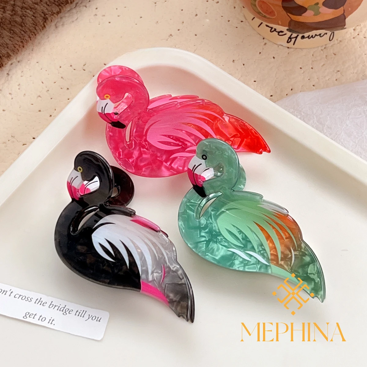MEPHINA Animal Series Hair Claw Clips Flamingo Hair Claws Creative Hair Clips Colorful Unique Hair Claws Accessories for Women
MEPHINA Animal Series Hair Claw Clips Flamingo Hair Claws Creative Hair Clips Colorful Unique Hair Claws Accessories for Women