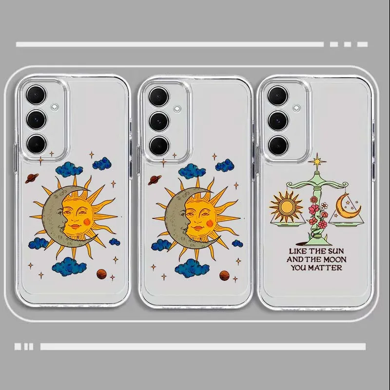 Beautiful Moon And Sun Phone Case For Samsung Galaxy A73 A72 A71 A55 A54 A53 A52 A51 A33 A25 A22 A15 A14 A05 TPU Transparent
Beautiful Moon And Sun Phone Case For Samsung Galaxy A73 A72 A71 A55 A54 A53 A52 A51 A33 A25 A22 A15 A14 A05 TPU Transparent