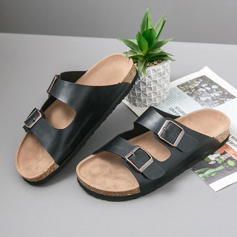 Fashionable Couple Slippers Metal Double Buckle Ultra Light Slippers Beach Shoes Black Pink Camel Size 35-46 Couple Slippers
Fashionable Couple Slippers Metal Double Buckle Ultra Light Slippers Beach Shoes Black Pink Camel Size 35-46 Couple Slippers