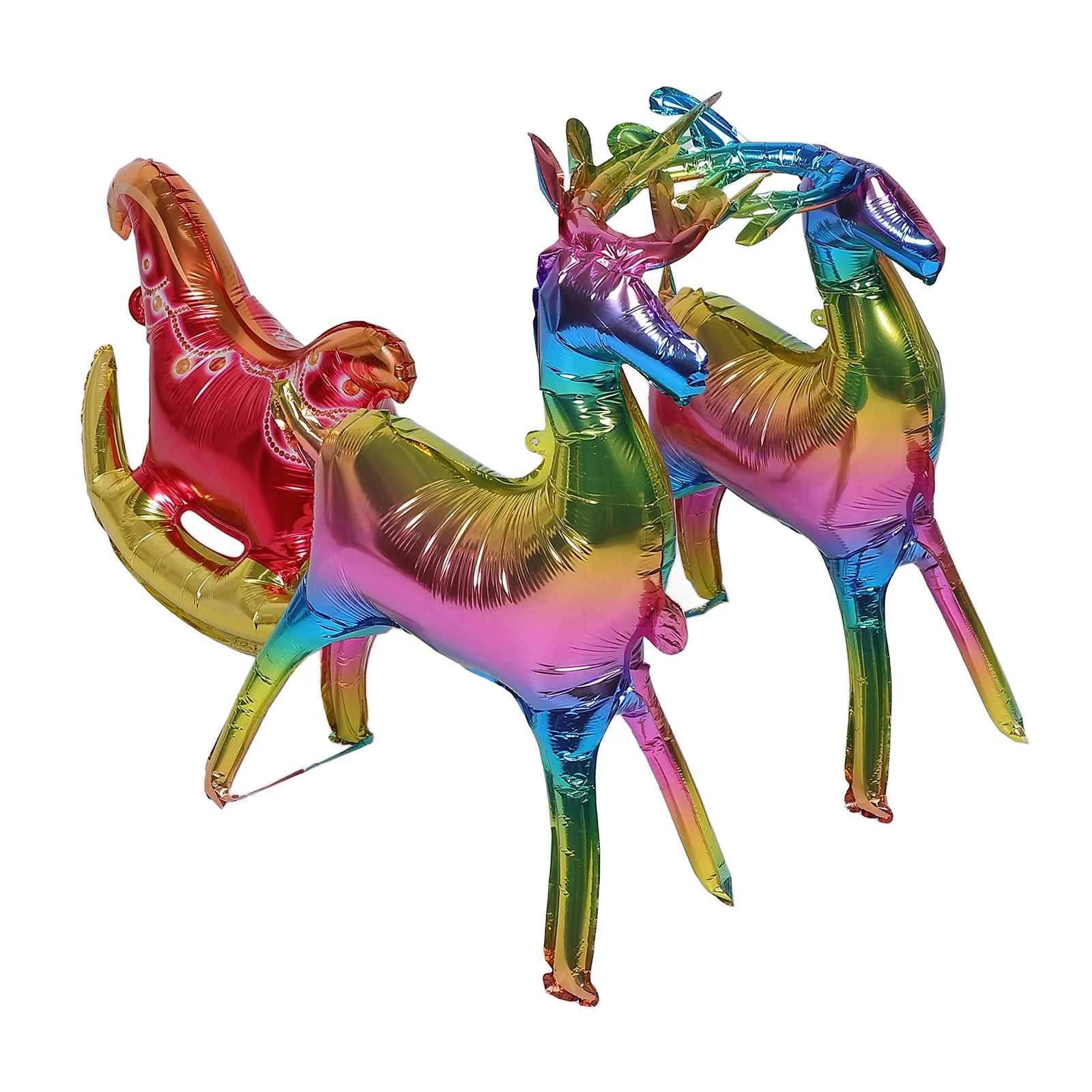1 Set Large Christmas Reindeer Sleigh Foil Balloons Gradient Color Easy Inflate Holiday Party Decor Aluminum Balloon Set 
1 Set Large Christmas Reindeer Sleigh Foil Balloons Gradient Color Easy Inflate Holiday Party Decor Aluminum Balloon Set