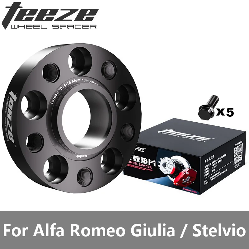 Teeze PCD 5X110 CB 65.1 For Alfa Romeo Giulia / Stelvio Forged Aluminum Black Wheel Spacers Hub Adapter 1Piece
Teeze PCD 5X110 CB 65.1 For Alfa Romeo Giulia / Stelvio Forged Aluminum Black Wheel Spacers Hub Adapter 1Piece