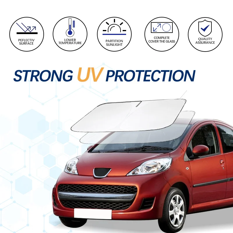 Car Windshield Sun Shade For Peugeot 107 Sunshade Summer Visor Protector Foldable Blocks UV Rays Protection Accessories
Car Windshield Sun Shade For Peugeot 107 Sunshade Summer Visor Protector Foldable Blocks UV Rays Protection Accessories
