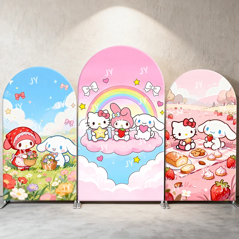 Sanrio Hello Kitty Arch Backdrop Cover Cute Rainbow Festive Scene For Kids Birthday Baby Shower Photo Booth Decor Background
Sanrio Hello Kitty Arch Backdrop Cover Cute Rainbow Festive Scene For Kids Birthday Baby Shower Photo Booth Decor Background