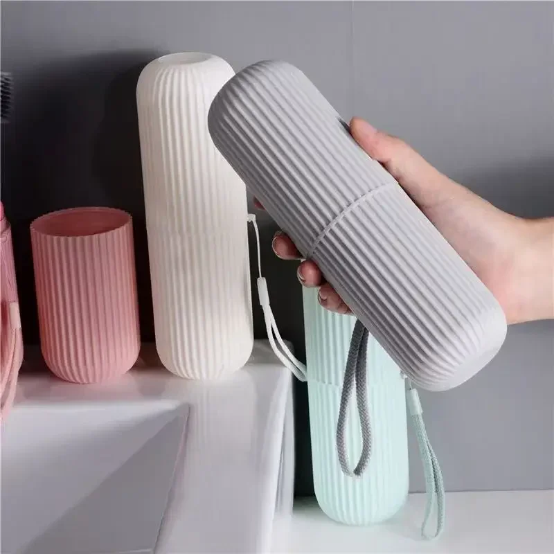 Travel Toiletries Storage Box Waterproof Towel Toothbrush Holder Bathroom Organizer Simple Design Universal Plastic Cup
Travel Toiletries Storage Box Waterproof Towel Toothbrush Holder Bathroom Organizer Simple Design Universal Plastic Cup