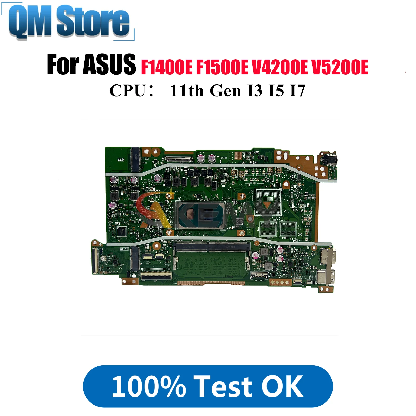 X415EA Laptop Motherboard For ASUS VivoBook F1500E X415EP X415EA F1400E V4200E V5200E X415EQ X415E Mainboard With I3 I5 I7 CPU
X415EA Laptop Motherboard For ASUS VivoBook F1500E X415EP X415EA F1400E V4200E V5200E X415EQ X415E Mainboard With I3 I5 I7 CPU