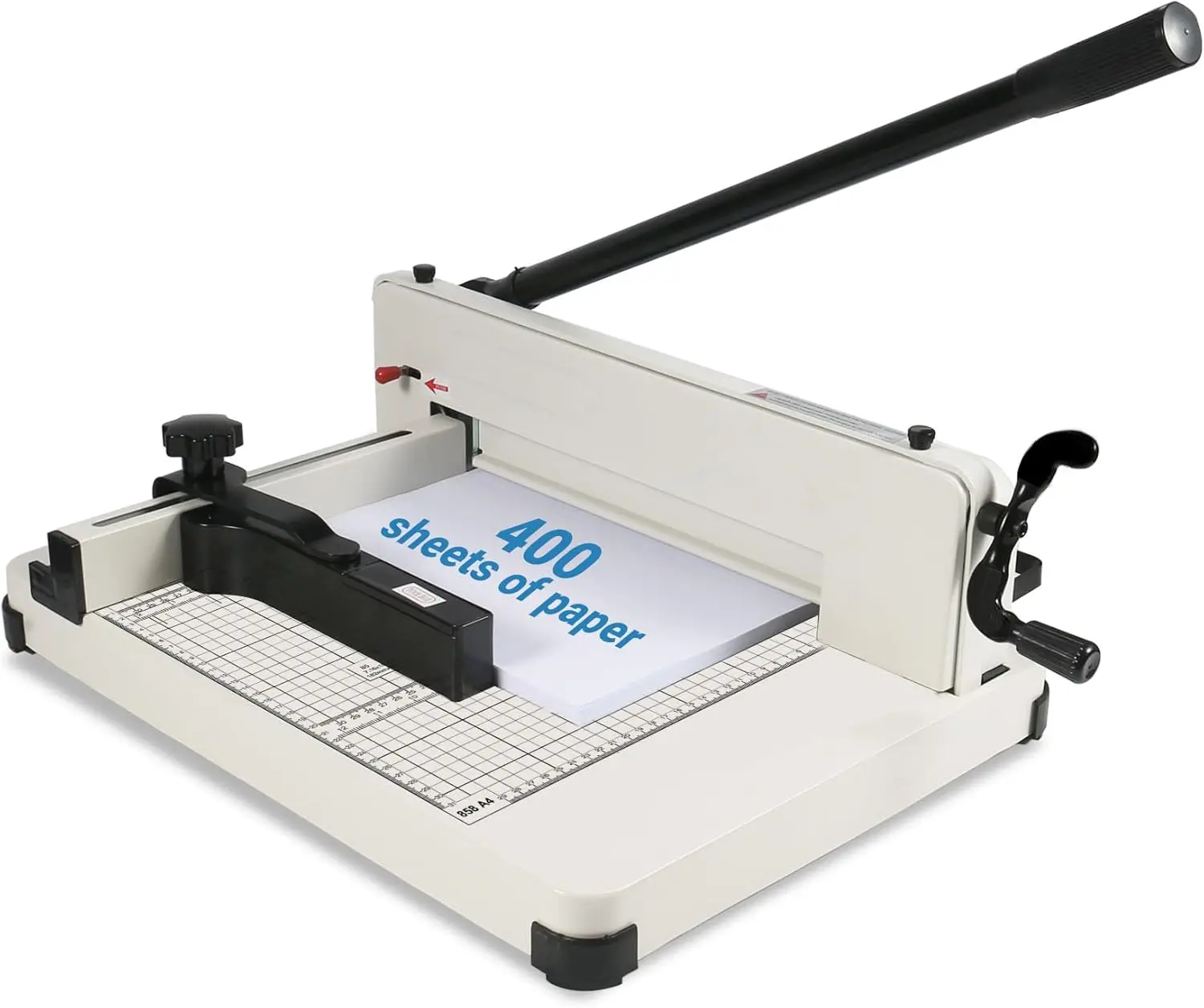 12 Inch Heavy Duty Guillotine Paper Cutter,Cuts 400 Sheets A4 Paper,Solid Steel Construction with Imperial Sizing & Dual Safety
12 Inch Heavy Duty Guillotine Paper Cutter,Cuts 400 Sheets A4 Paper,Solid Steel Construction with Imperial Sizing & Dual Safety