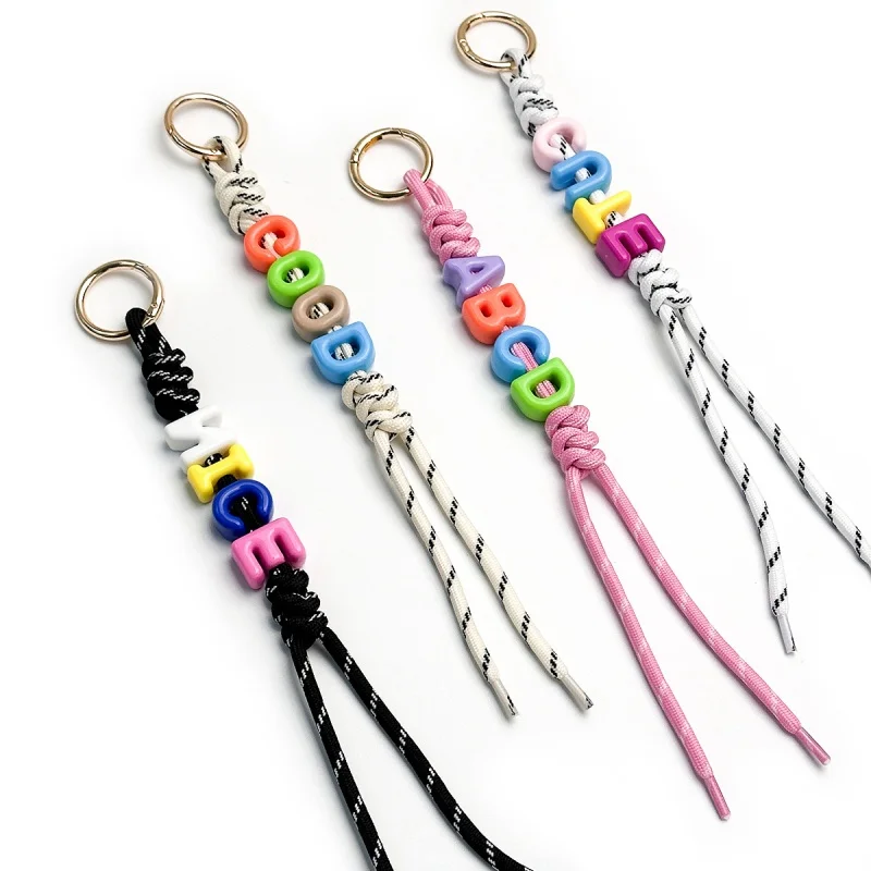 Letter Beads Keychain Paracord GOOD NICE Beads Acrylic Colorful Bubble Bead Letter Bead Key Chain Purse Bag Charm Backpack
Letter Beads Keychain Paracord GOOD NICE Beads Acrylic Colorful Bubble Bead Letter Bead Key Chain Purse Bag Charm Backpack