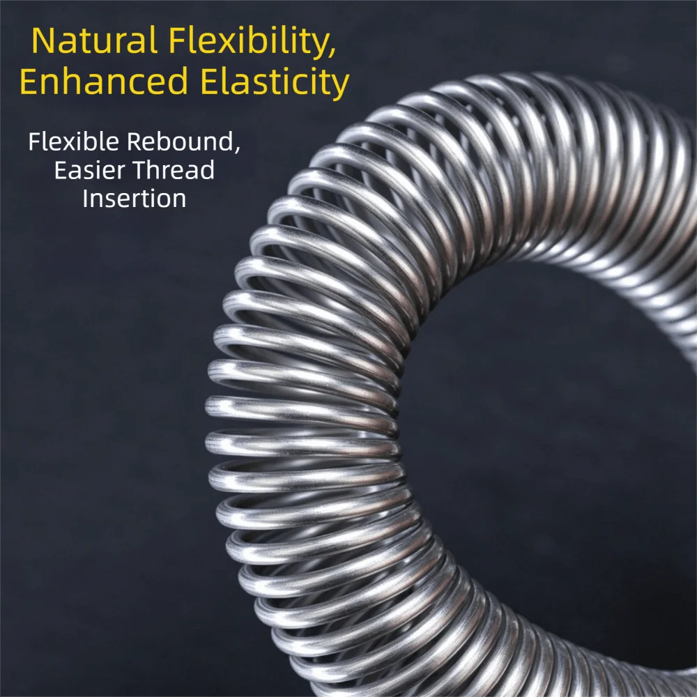 round head Spring threading extender flat head macroporous wire drawing Metal Silver Threading accessories Electrical Equipment
round head Spring threading extender flat head macroporous wire drawing Metal Silver Threading accessories Electrical Equipment