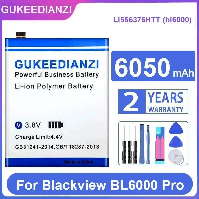 For Blackview BL6000 Pro Li566376HTT Mobile Phone Battery Long Lasting Fast Charging 6050mAh
For Blackview BL6000 Pro Li566376HTT Mobile Phone Battery Long Lasting Fast Charging 6050mAh
