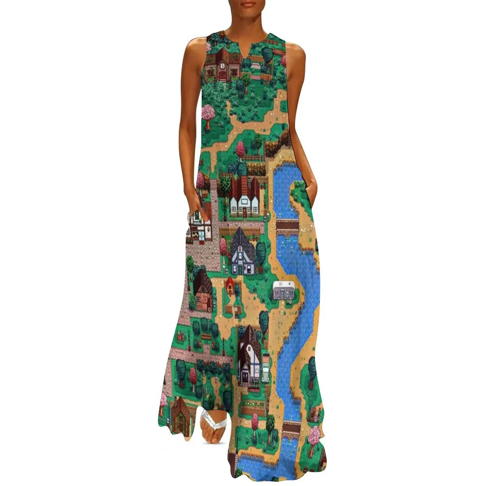 Stardew valley town map Long Dress summer women's suit Aesthetic clothing Women dresses summer Clothing
Stardew valley town map Long Dress summer women's suit Aesthetic clothing Women dresses summer Clothing