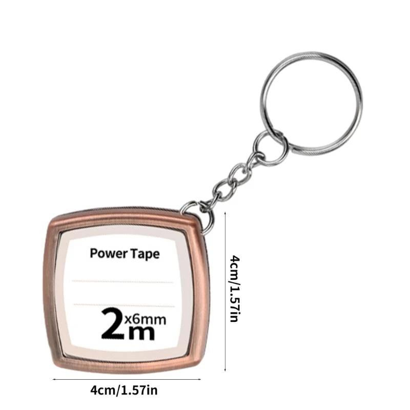 652F Portable Metal Tape Measure Keychain Stainless Steel Retractable Ruler Key Rings Practical Small Measuring Tools Durable
652F Portable Metal Tape Measure Keychain Stainless Steel Retractable Ruler Key Rings Practical Small Measuring Tools Durable
