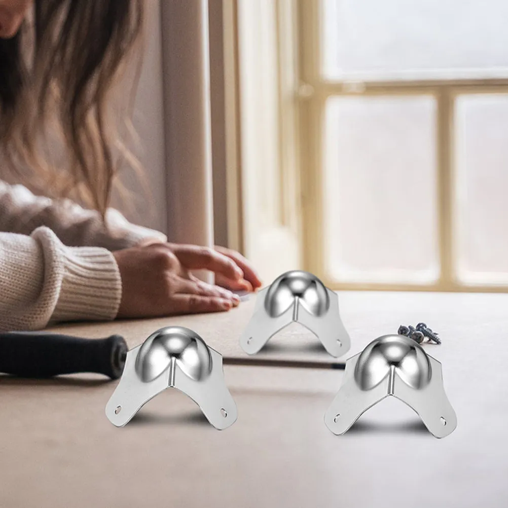 4Pcs Iron Ball Corner Protectors Absorbing Corner Guards for Empty Cases Flight Cabinets Office Warehouse Furniture
4Pcs Iron Ball Corner Protectors Absorbing Corner Guards for Empty Cases Flight Cabinets Office Warehouse Furniture
