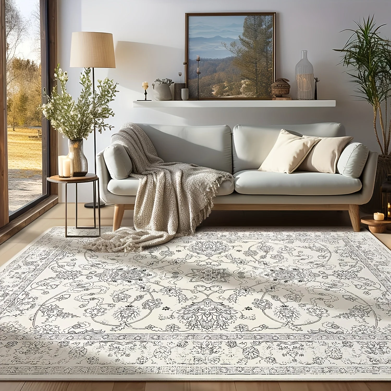 1pc Bohemian print living room rug, comfortable machine washable flannel floor mat, home area decoration floor mat
1pc Bohemian print living room rug, comfortable machine washable flannel floor mat, home area decoration floor mat