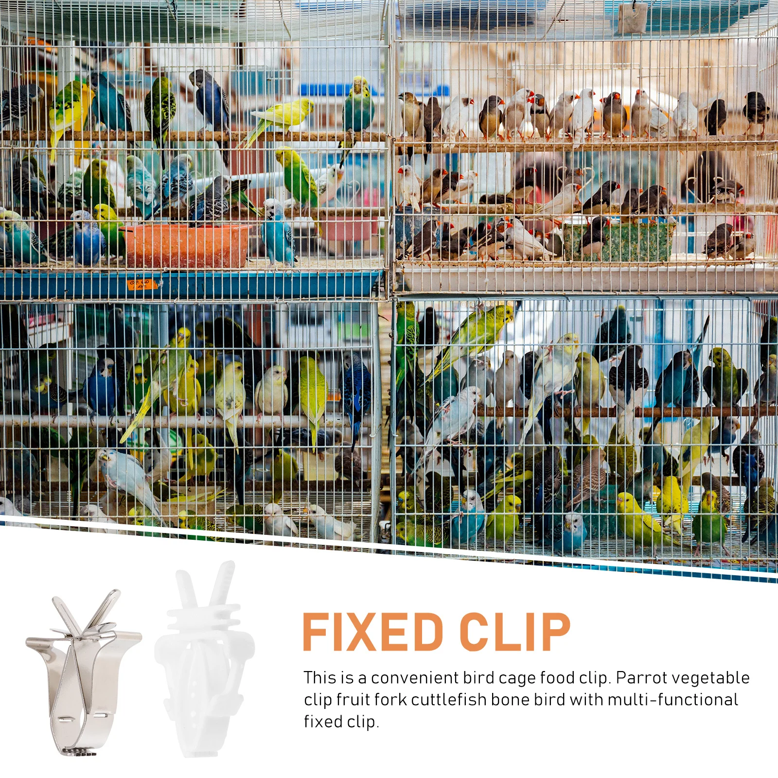 4Pcs Bird Cage Clamp Food Holder Parrot Vegetable Fruit Clips Durable Feeding Accessories Bird Cage Parrot Vegetable Clips
4Pcs Bird Cage Clamp Food Holder Parrot Vegetable Fruit Clips Durable Feeding Accessories Bird Cage Parrot Vegetable Clips