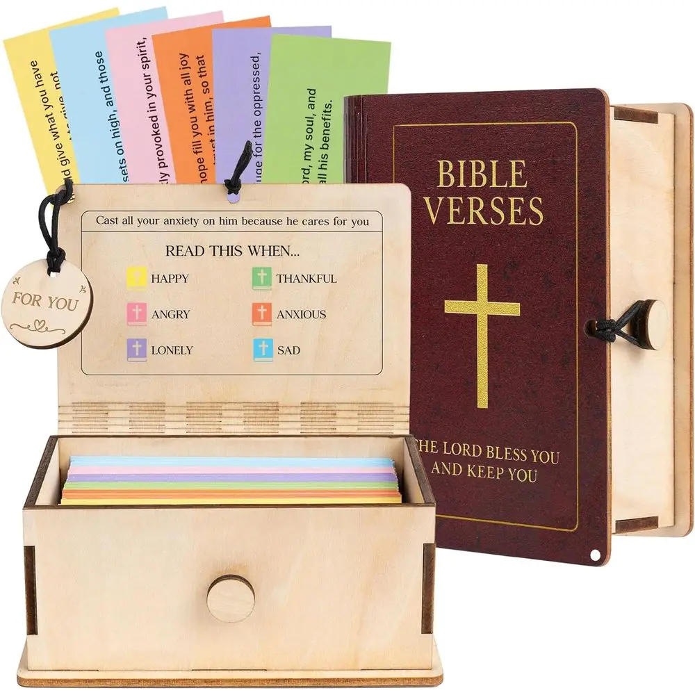 150 Christian Bible Verses Box - Ideal Easter Gifts for Men & Women, Daily Encouragement, Suitable for All Ages
150 Christian Bible Verses Box - Ideal Easter Gifts for Men & Women, Daily Encouragement, Suitable for All Ages