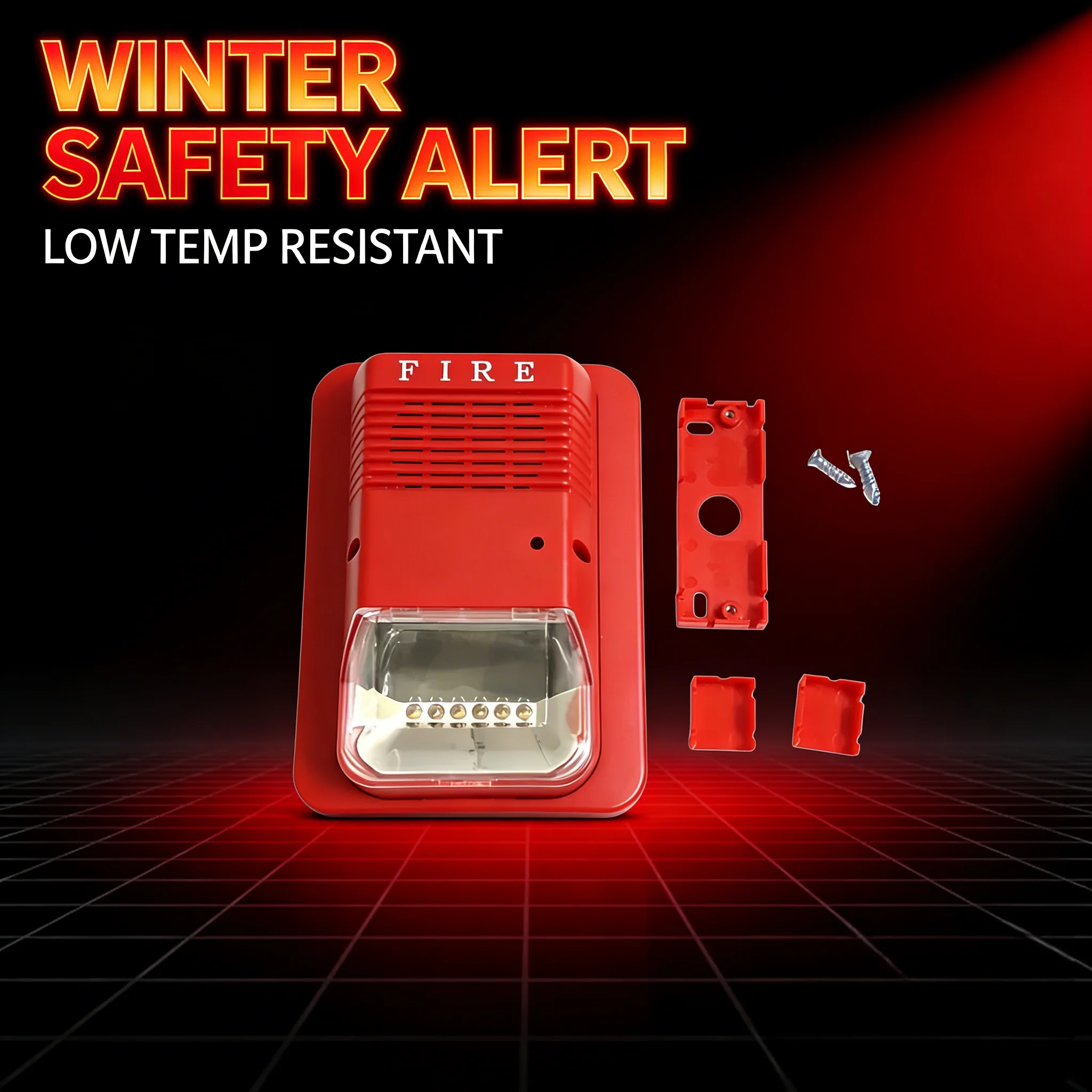 Dual-Mount Fire Alarm Strobe 120dB, DC12-24V 3 Tones Anti-Condensation Winter-Ready for Ukraine Indoor/Outdoor
Dual-Mount Fire Alarm Strobe 120dB, DC12-24V 3 Tones Anti-Condensation Winter-Ready for Ukraine Indoor/Outdoor