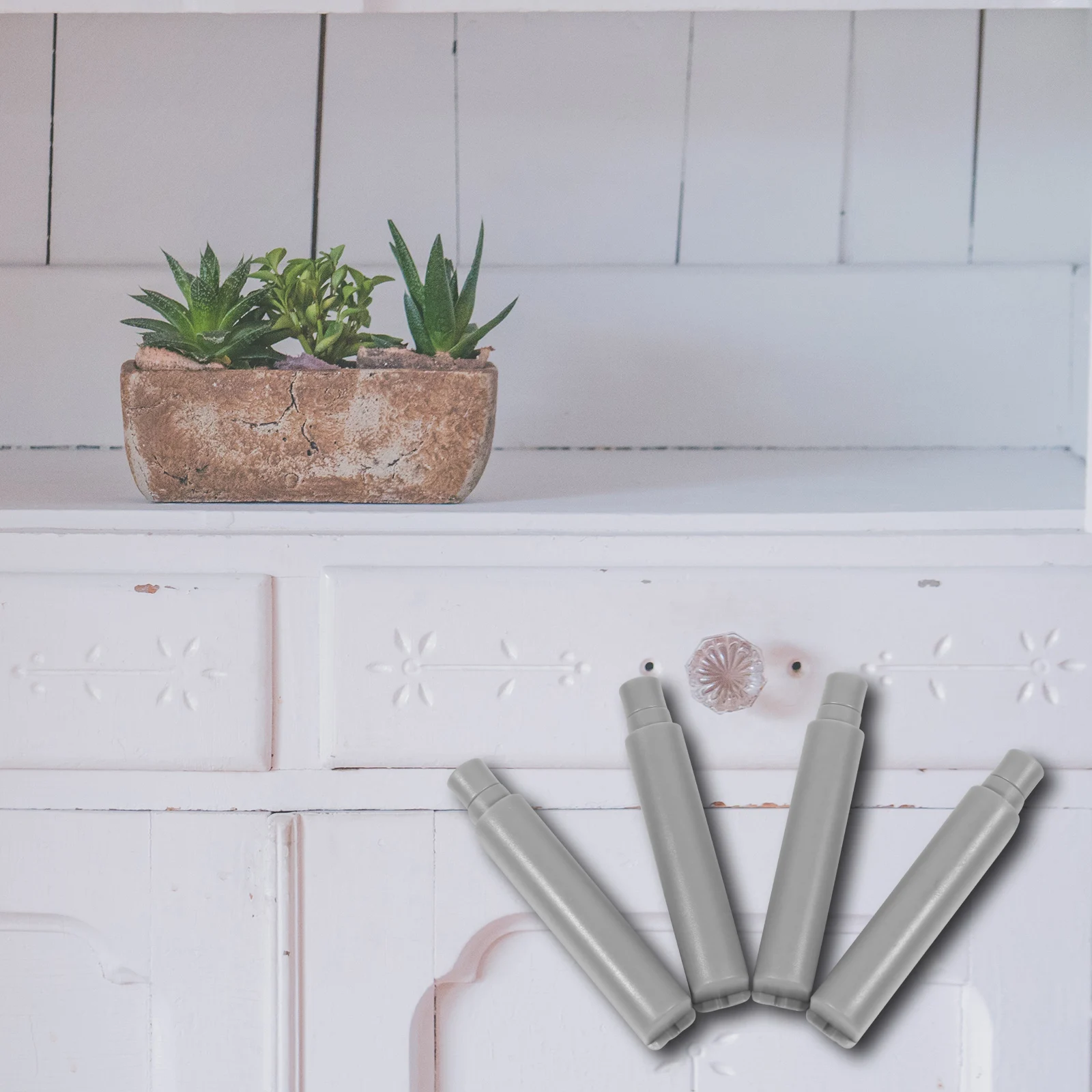 Комплект из 4 магнитных защелок: высококачественные защелки из АБС-пластика с функцией открывания нажатием, магнитные фиксаторы для дверей шкафов и ящиков, демпферы для шкафов
Комплект из 4 магнитных защелок: высококачественные защелки из АБС-пластика с функцией открывания нажатием, магнитные фиксаторы для дверей шкафов и ящиков, демпферы для шкафов