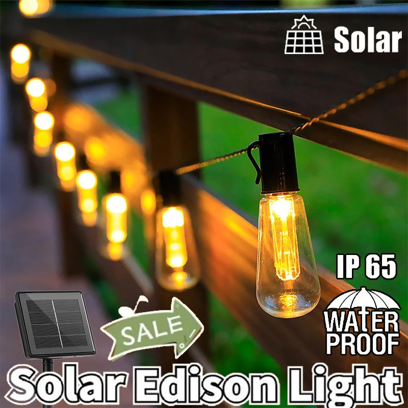 Solar Bulb String Light Outdoor LED Shatterproof Waterproof Lights Hanging Garden Decor For Gazebo Patio Party Wedding
Solar Bulb String Light Outdoor LED Shatterproof Waterproof Lights Hanging Garden Decor For Gazebo Patio Party Wedding