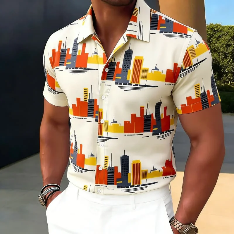 Men's Exquisite Art Inspired Print Short Sleeve Shirt Casual Fashion For Summer Vacation And Daily Street Outfits
Men's Exquisite Art Inspired Print Short Sleeve Shirt Casual Fashion For Summer Vacation And Daily Street Outfits