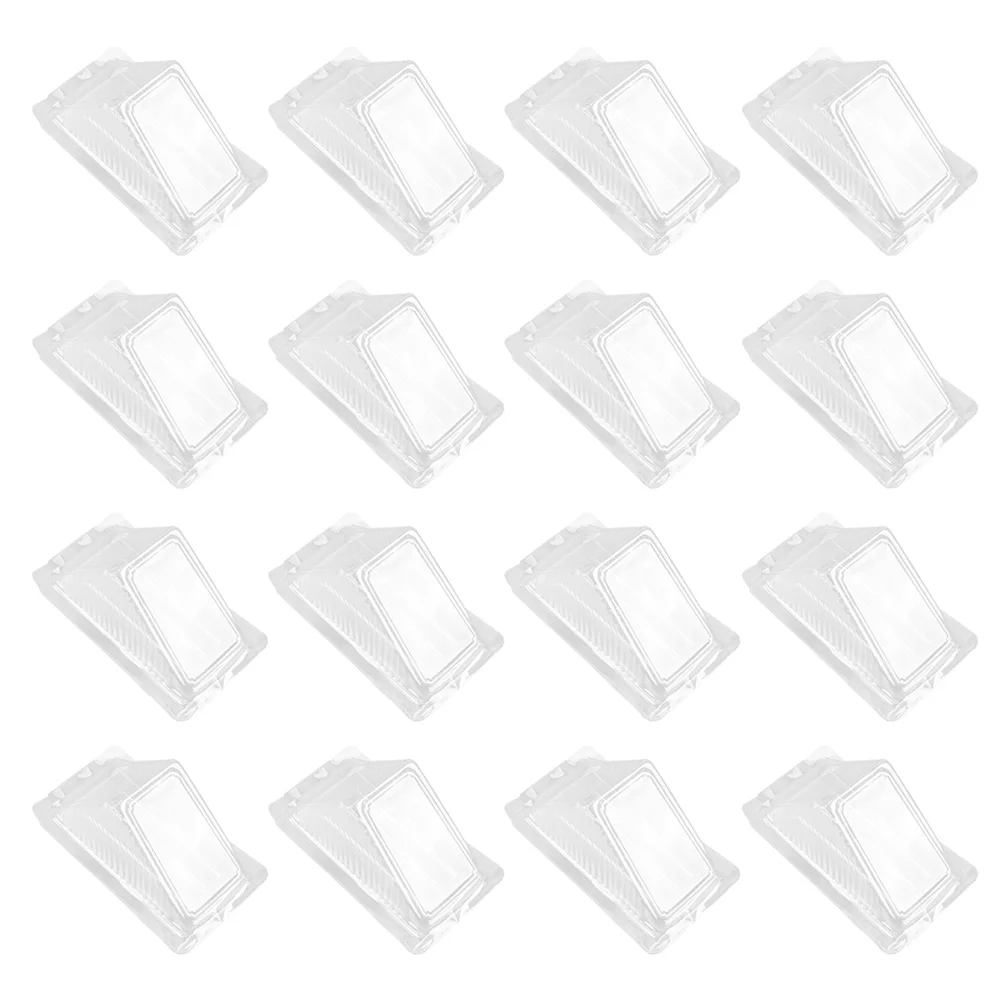 60pcs Sandwich Boxes Clear Disposable Plastic Cake Snack Containers Dessert Takeout Transparent Triangle Cover Bakery Muffin
60pcs Sandwich Boxes Clear Disposable Plastic Cake Snack Containers Dessert Takeout Transparent Triangle Cover Bakery Muffin