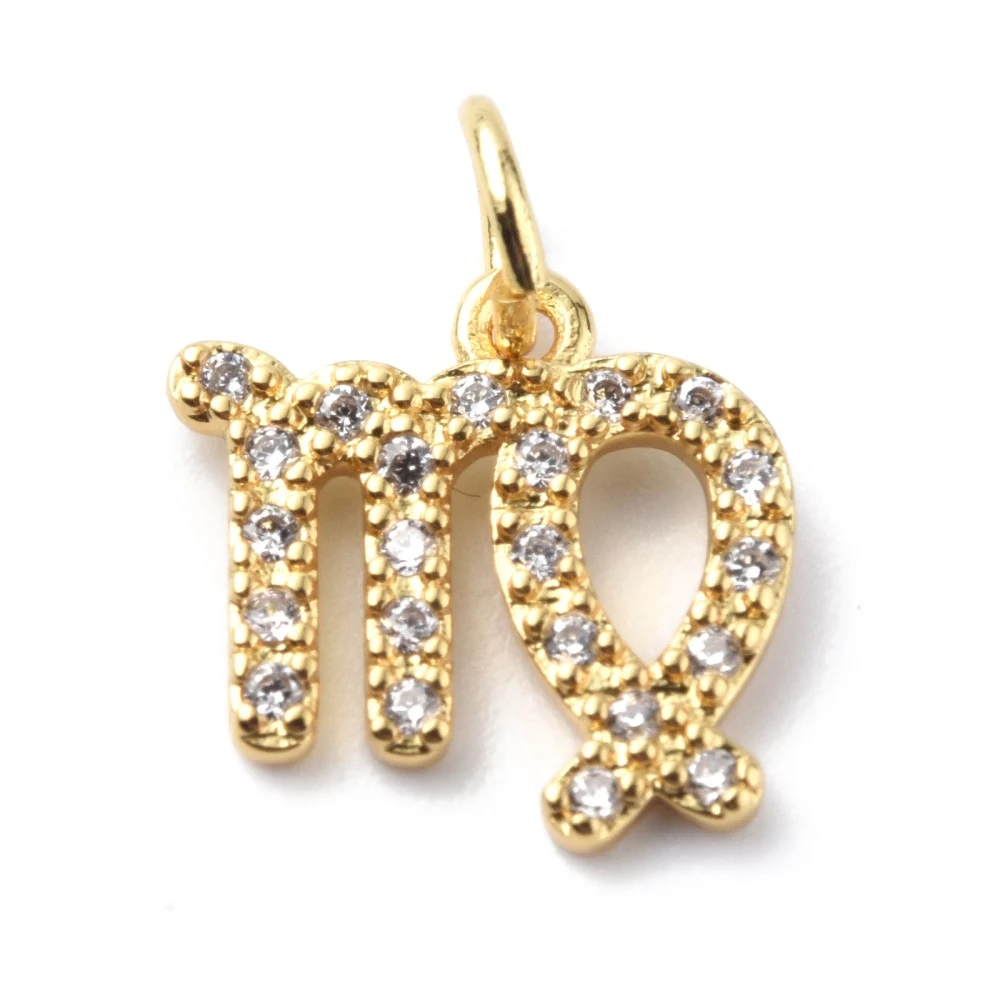 10Pcs Constellation Charm Brass Micro Pave Cubic Zirconia Pendants for DIY Necklace Bracelet Jewelry Crafts Making 10x11.5x1.5mm
10Pcs Constellation Charm Brass Micro Pave Cubic Zirconia Pendants for DIY Necklace Bracelet Jewelry Crafts Making 10x11.5x1.5mm