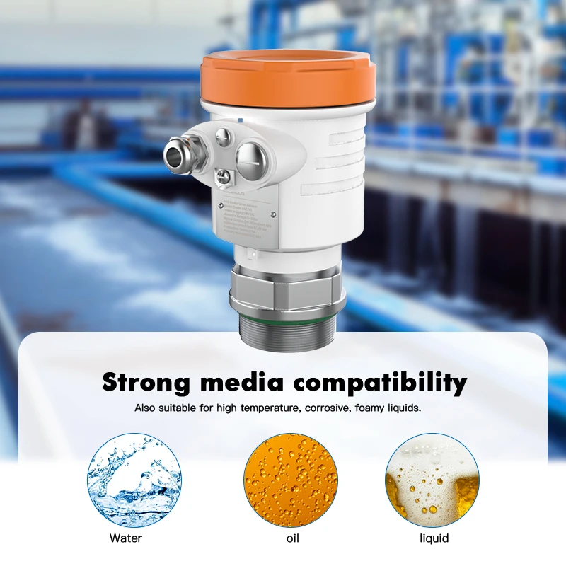 Hot Sale GLT741 RS485 4-20mA 80g radar Level Sensor for Liquid and Solid
Hot Sale GLT741 RS485 4-20mA 80g radar Level Sensor for Liquid and Solid