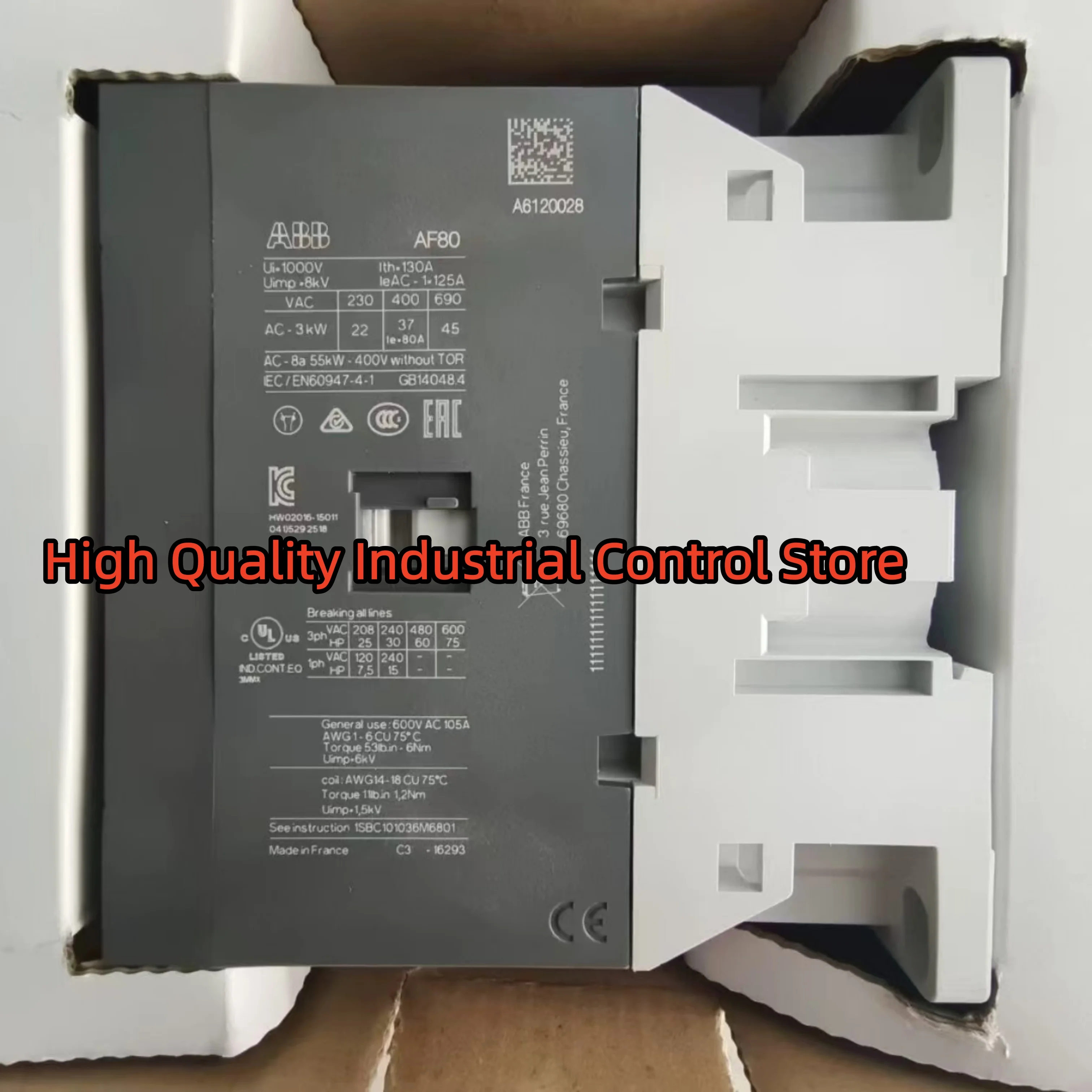 New in box AF80-30-00-11 24-60V Contactor
New in box AF80-30-00-11 24-60V Contactor