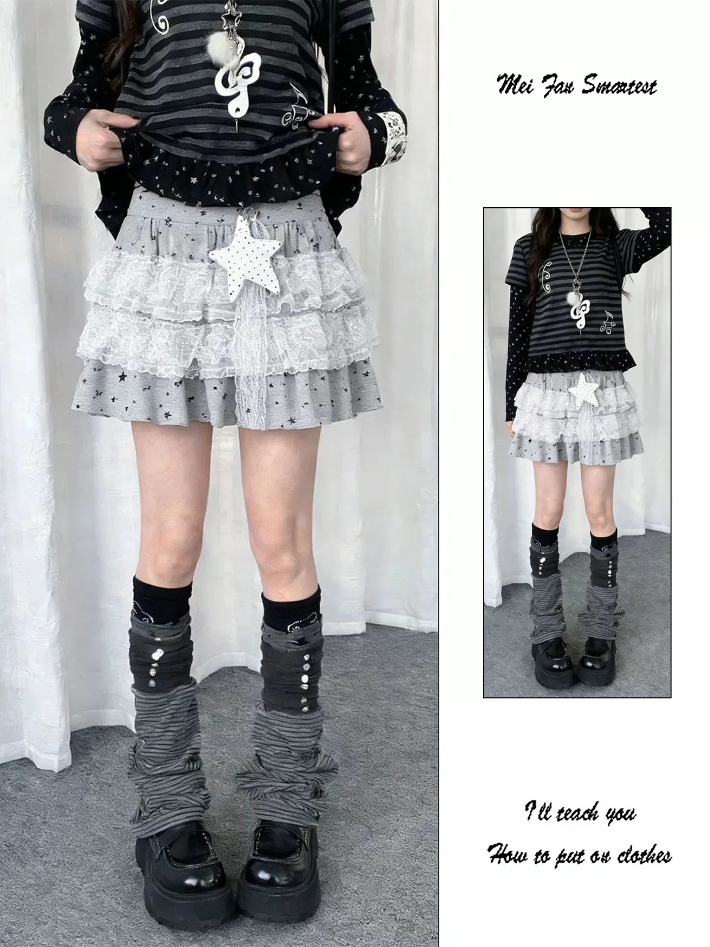 Gray Polka Dot Lace Short Skirt Women's Summer Half Body Cake Gingham Pleated High Waist Vintage Static Proof No Casual
Gray Polka Dot Lace Short Skirt Women's Summer Half Body Cake Gingham Pleated High Waist Vintage Static Proof No Casual