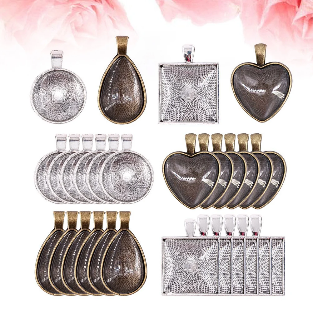 48 Pcs Alloy Base Bracket Set Jewelry Pendant Accessories Necklace Bracelets DIY
48 Pcs Alloy Base Bracket Set Jewelry Pendant Accessories Necklace Bracelets DIY
